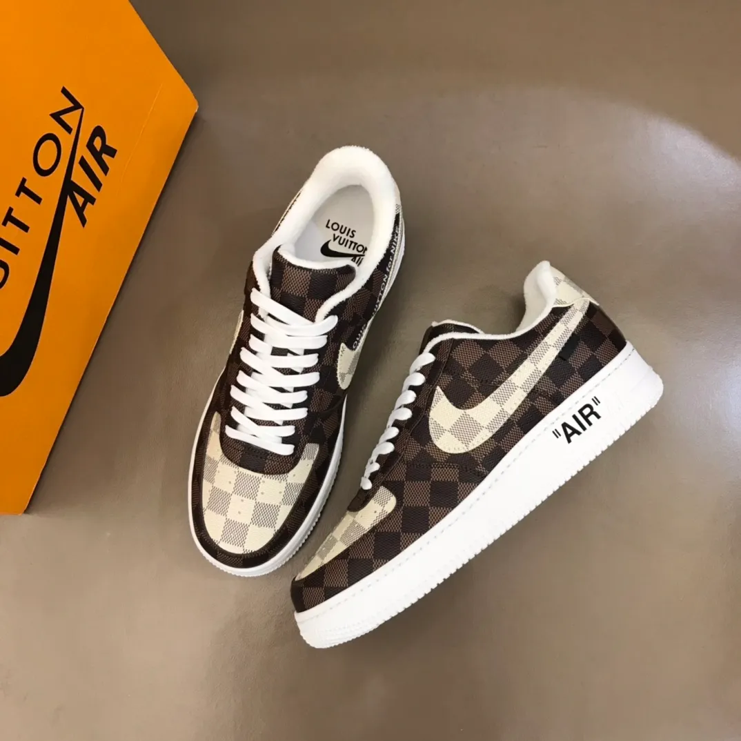 Men's shoes 💰p420 "*OUIS *UITTO*" x OFF-WHITE x Nike tripartite collaboration! Trendy and cool men's casual sports shoes with unrivaled color matching. The design idea basically continues the style of THE TEN. The Swoosh line and tongue label have a very familiar visual effect and are both fashionable and trendy! A must-have for fashionistas! The effect on your feet is absolutely stunning! (The original drawer packaging accessories are complete) Code number 38-45